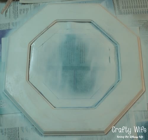 In this picture, you can see little streaks of red seeping through the layer of primer. Two more coats got rid of it altogether!