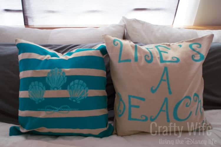 Stenciled-Fabric-Pillows