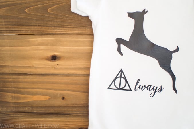 Make your own Harry Potter inspired onesies for a new baby whose parents are obsessed with HP! What a great way to honor your favorite Hogwarts Professor and pass on that love to the next generation.