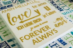 Use heat transfer vinyl to make a silhouette canvas art project for Valentine's Day! It's subtle enough to display all year round but still perfectly lovey.