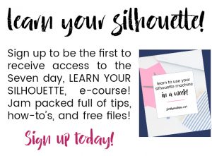 Do you have a Silhouette Machine but don't know how to use it? Learn your Silhouette with this FREE 7 day e-course and start crafting with confidence today!