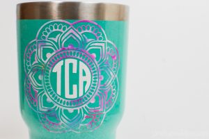 Save time, stress, and vinyl with this one simple trick that I use to help you layer vinyl the easy way. Perfect for designs with multiple colors!