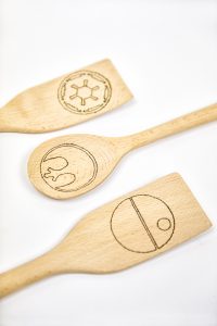 Wood Burned Crafts | Wood Burned Utensils | Star Wars Crafts | Star Wars Utensils