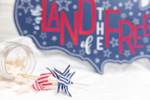 Land of the free decor | 4th of July crafts | 4th of July decor | 4th of July decorations | Silhouette Crafts | Silhouette Vinyl Crafts | Vinyl Crafts | 4th of July Crafts DIY