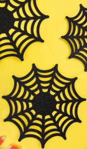 Paper Spider Webs -Get the SVG cut files for these paper spider webs! Make your own family-friendly decor instead this year, it only takes 15 minutes to put together with the Silhouette Cameo!
