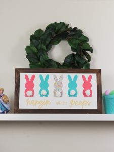 Hanging with my Peeps Easter Cut file made with the Expressions Vinyl March Mystery Box